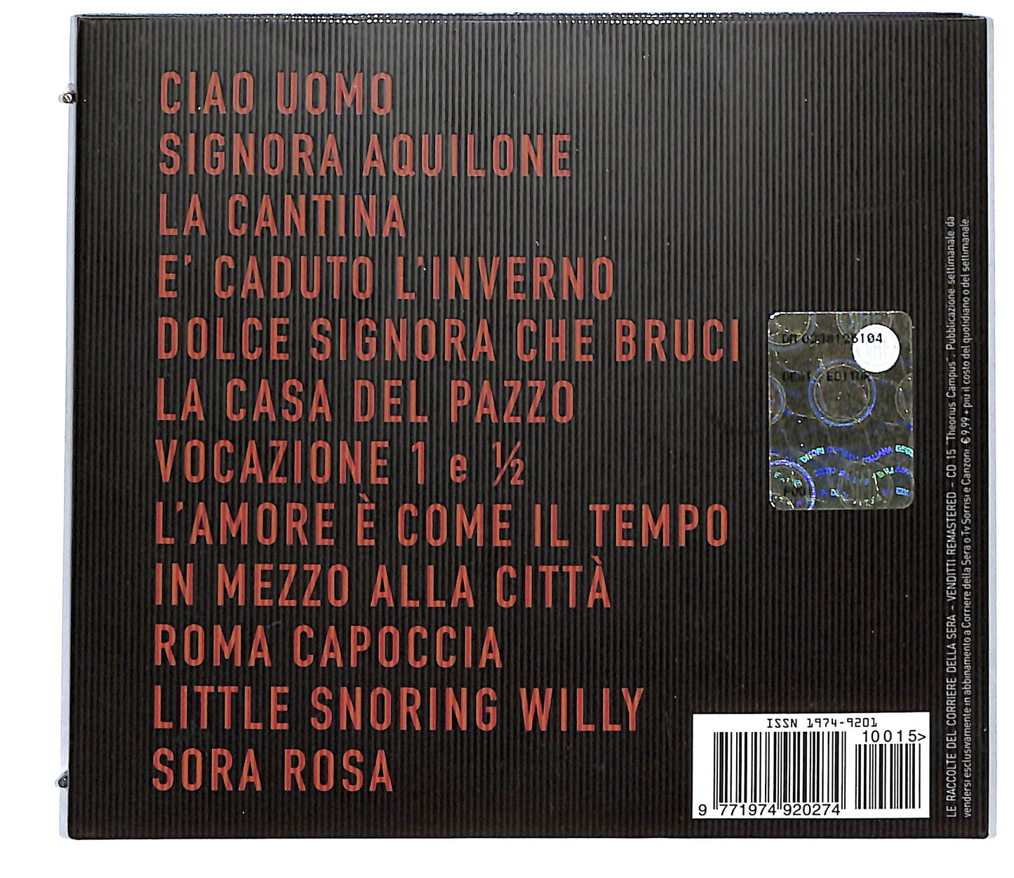 EBOND Antonello Venditti - Theorius Campus EDITORIALE DIGIPACK CD CD118134