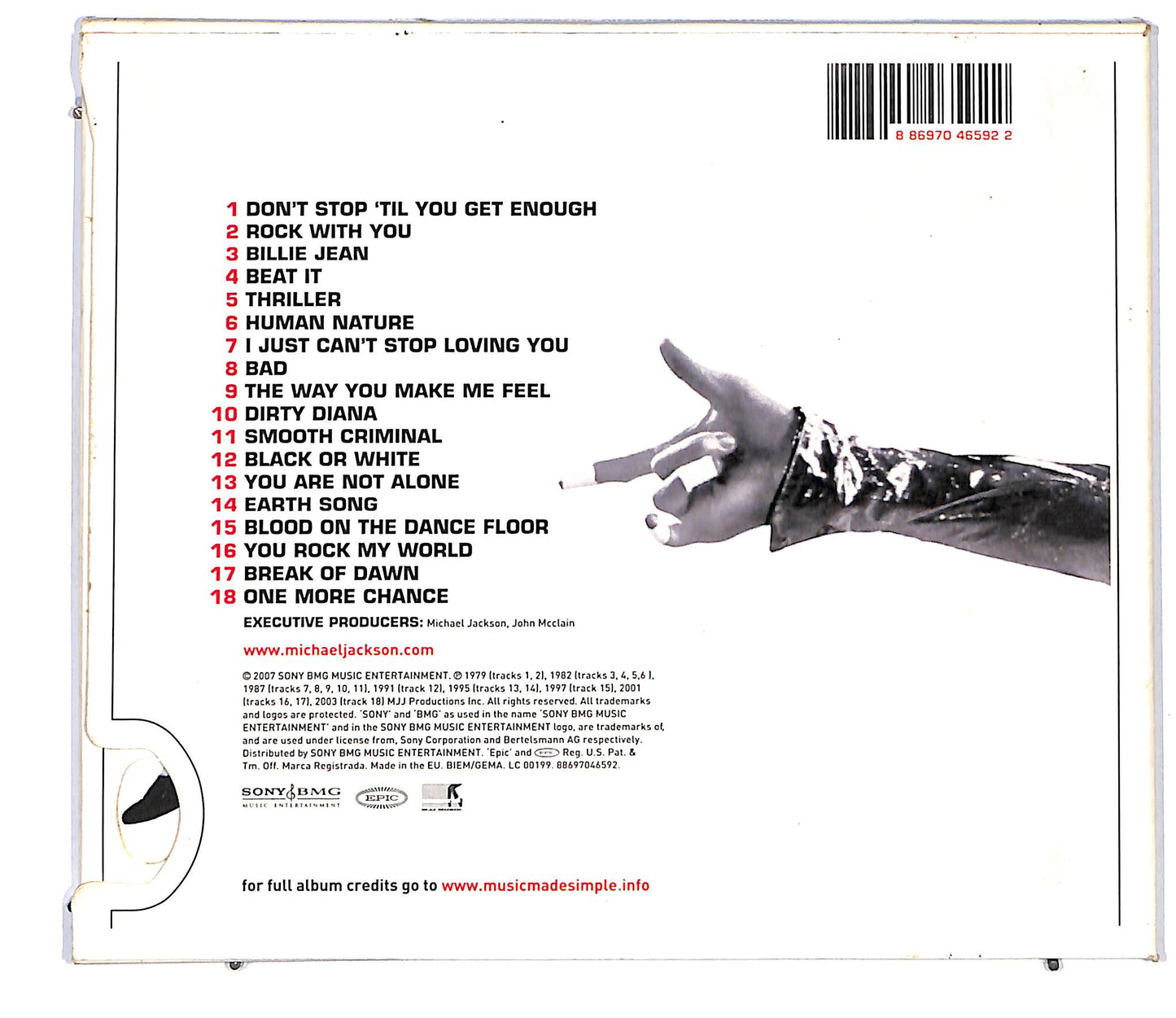 EBOND Michael Jackson - Number Ones DIGIPACK CD CD118163