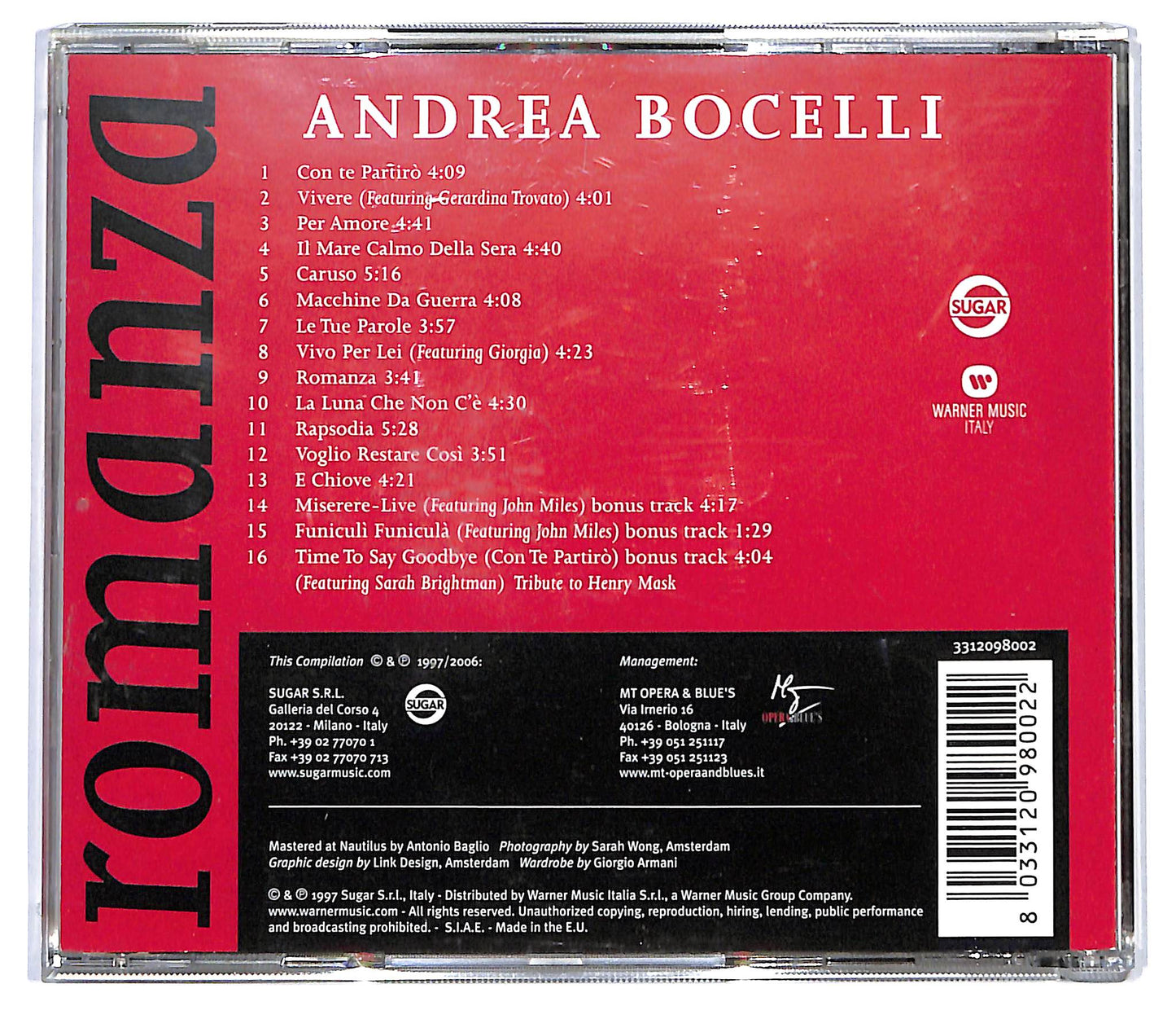 EBOND Andrea Bocelli - Romanza CD CD118245