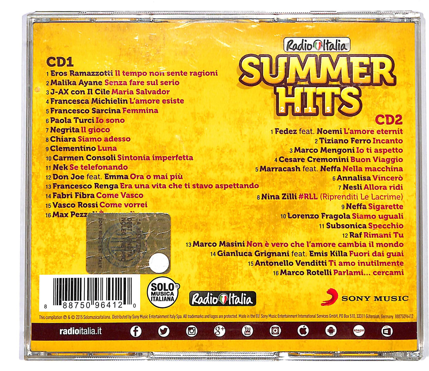 EBOND Various - Radio Italia Summer Hits 2015 CD CD118256