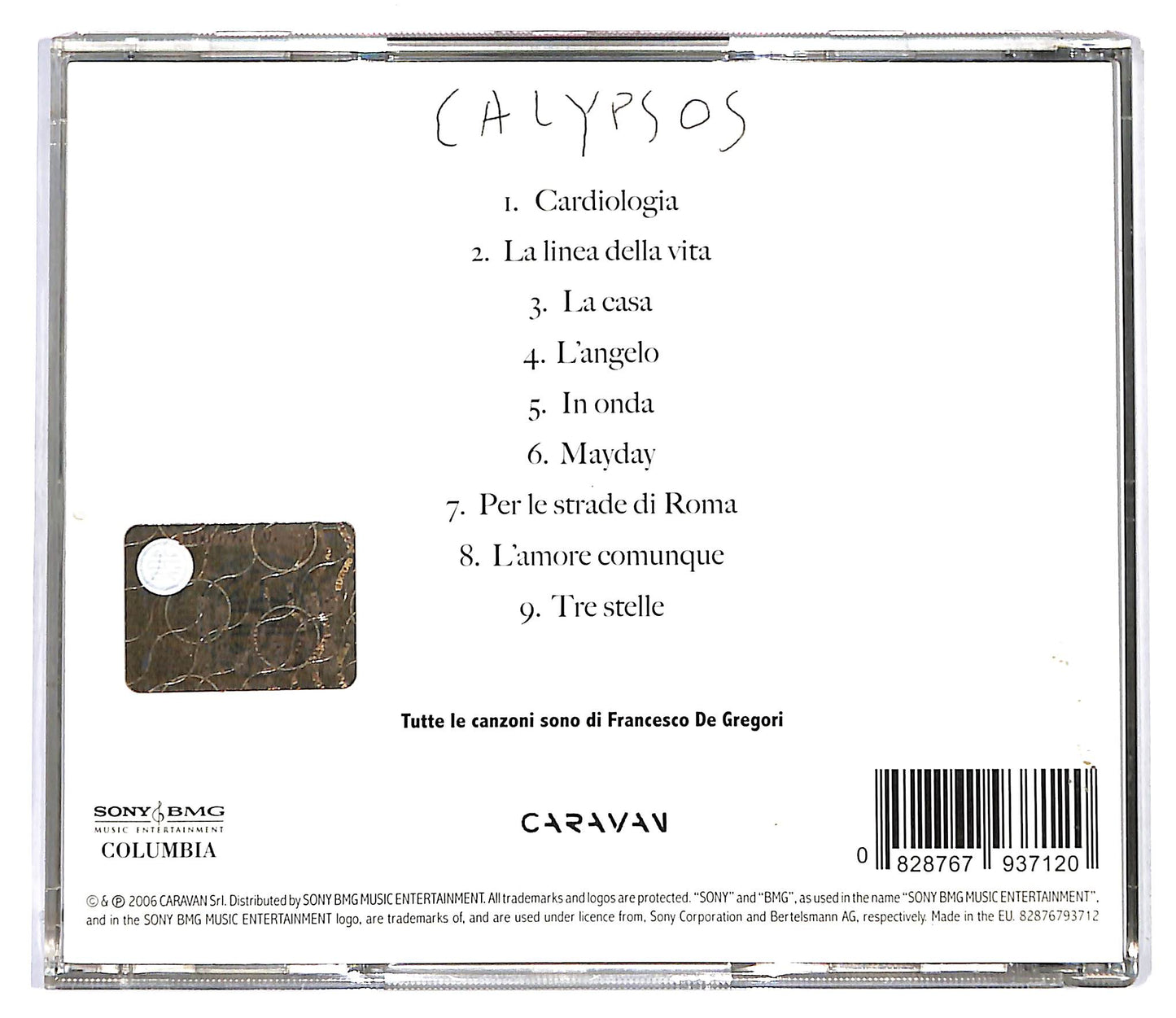 EBOND Francesco De Gregori - Calypsos CD CD118359