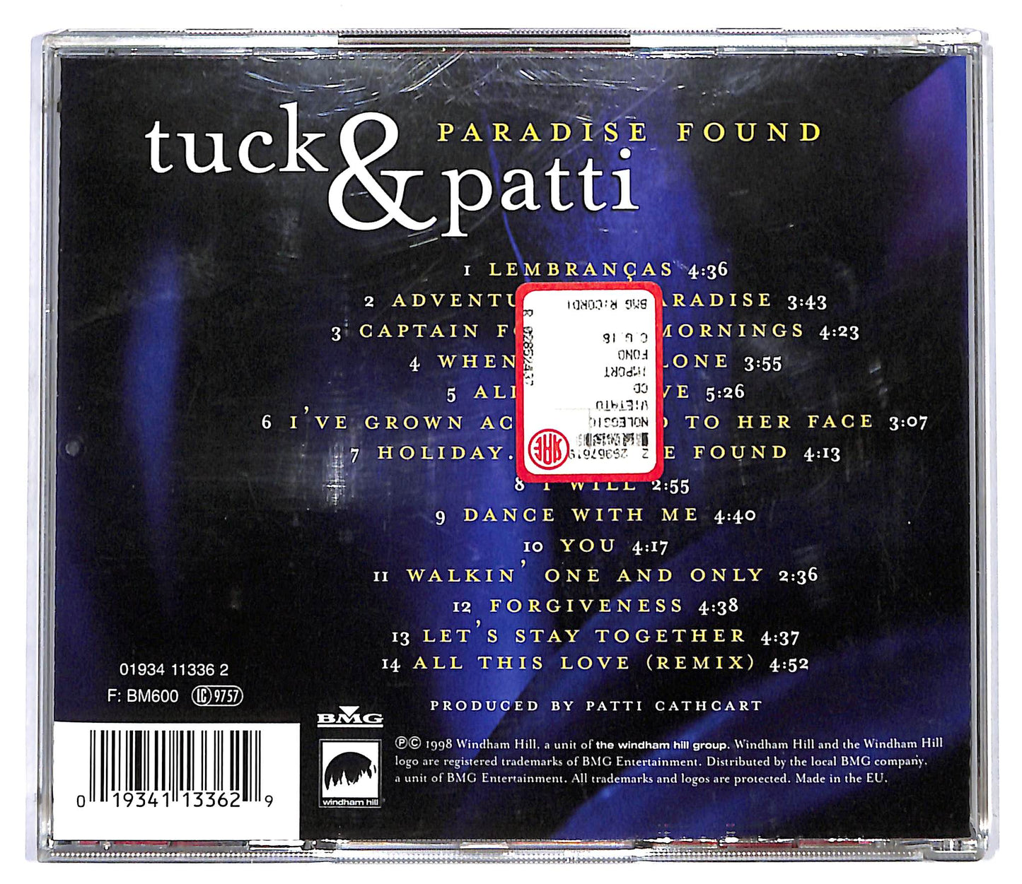 EBOND Tuck & Patti - Paradise Found CD CD118410