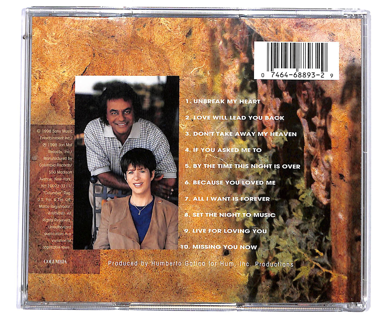 EBOND Johnny Mathis - Because You Loved Me (The Songs Of Diane Warren) CD CD118454