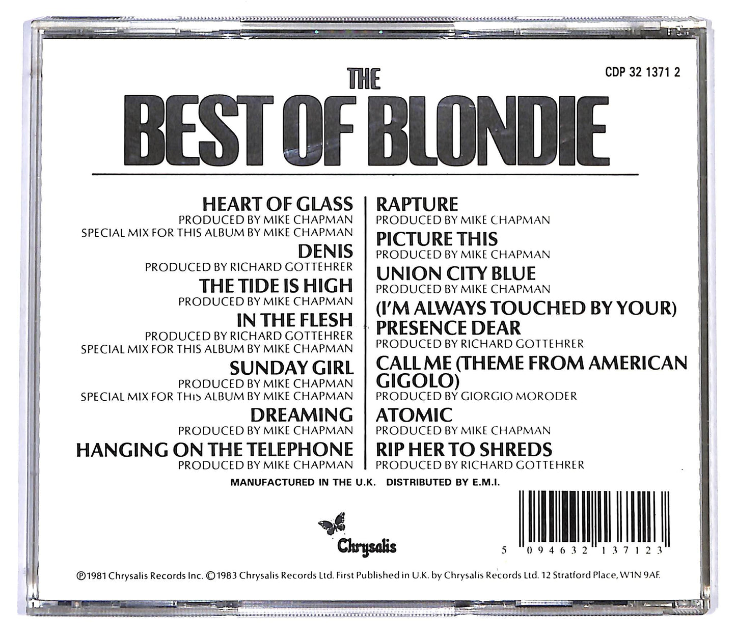 EBOND Blondie - The Best Of Blondie CD CD118506