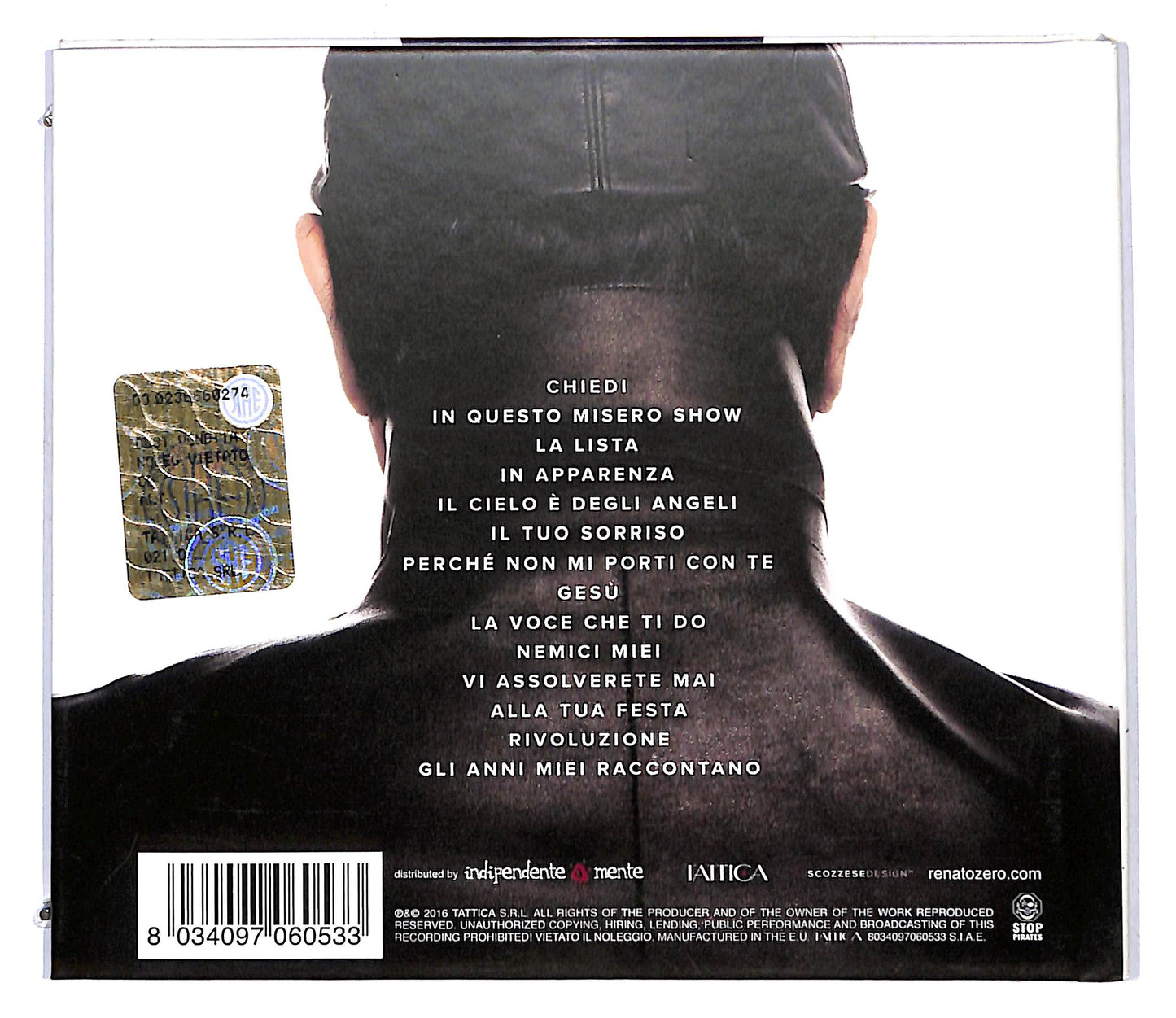 EBOND Renato Zero - Alt DIGIPACK CD CD118606