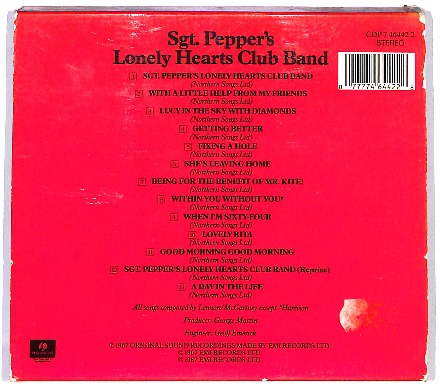 EBOND The Beatles - Sgt. Pepper's Lonely Hearts Club Band Slipcase CD CD118743