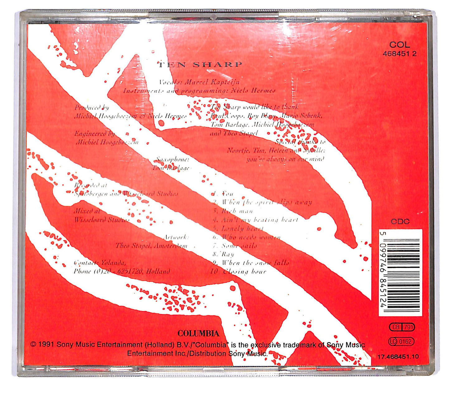EBOND Ten Sharp - Under The Water-Line CD CD118850