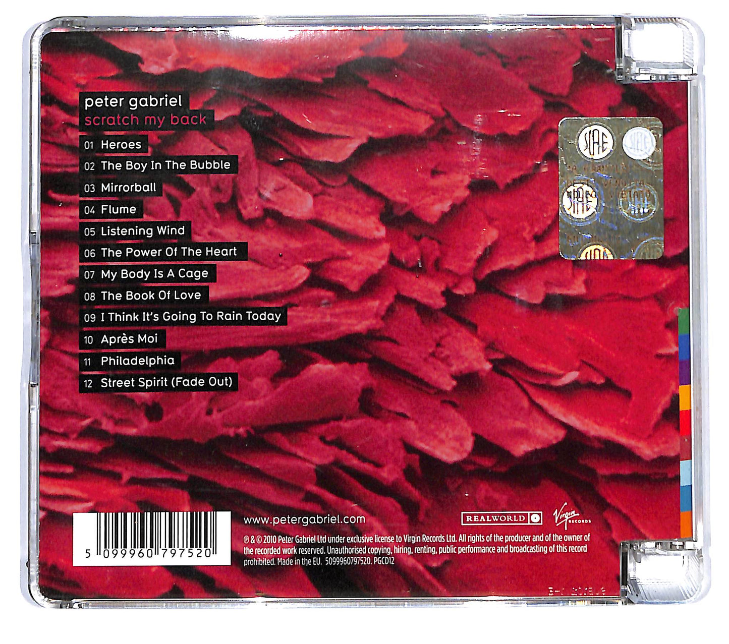EBOND Peter Gabriel - Scratch My Back SJB CD CD118908