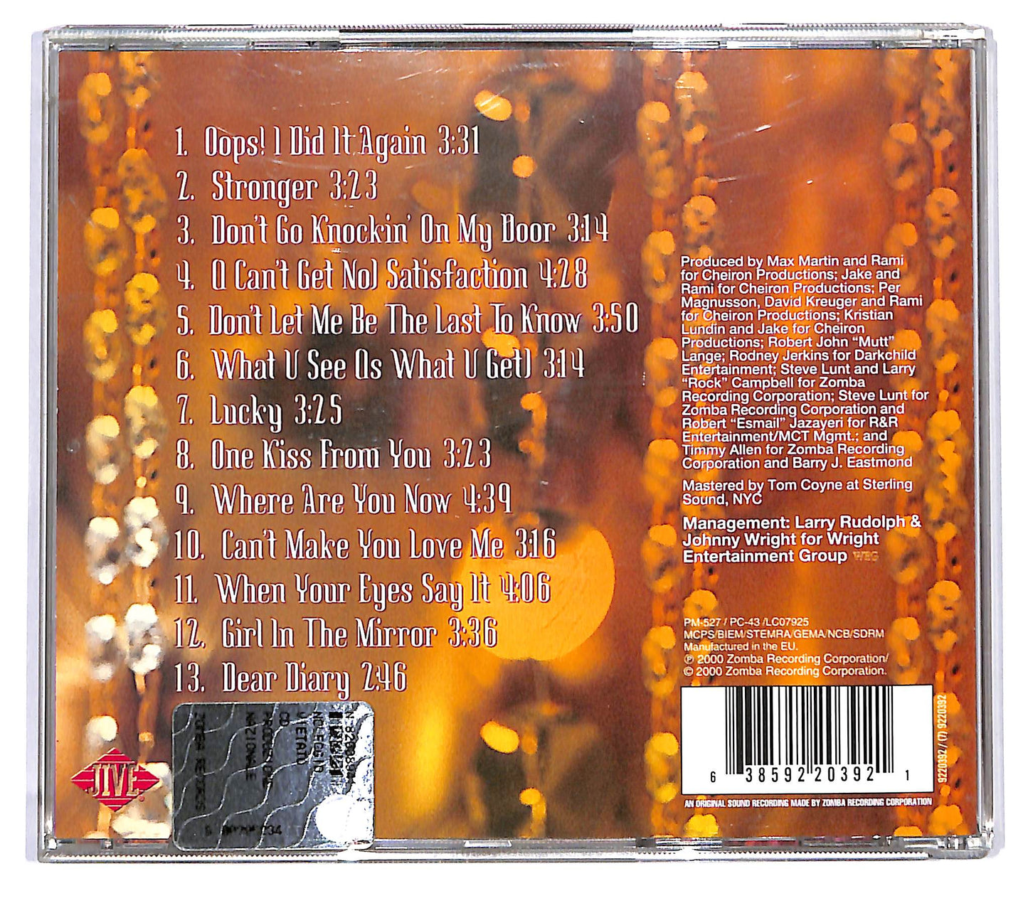 EBOND Britney Spears - Oops!...I Did It Again CD CD119055