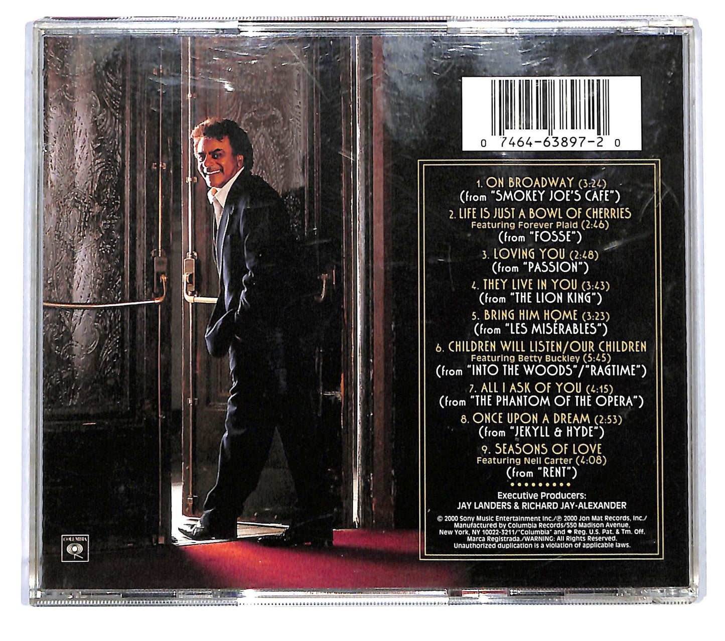 EBOND Johnny Mathis - Mathis On Broadway CD CD119201