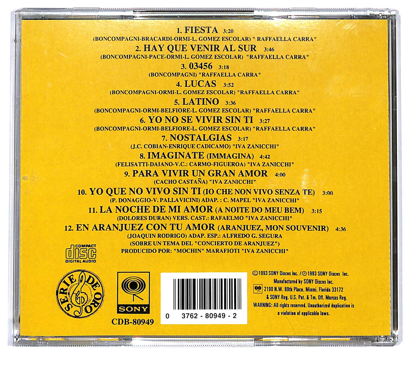 EBOND Raffaella Carra / Iva Zanicchi - 12 Grandes Exitos CD CD119217