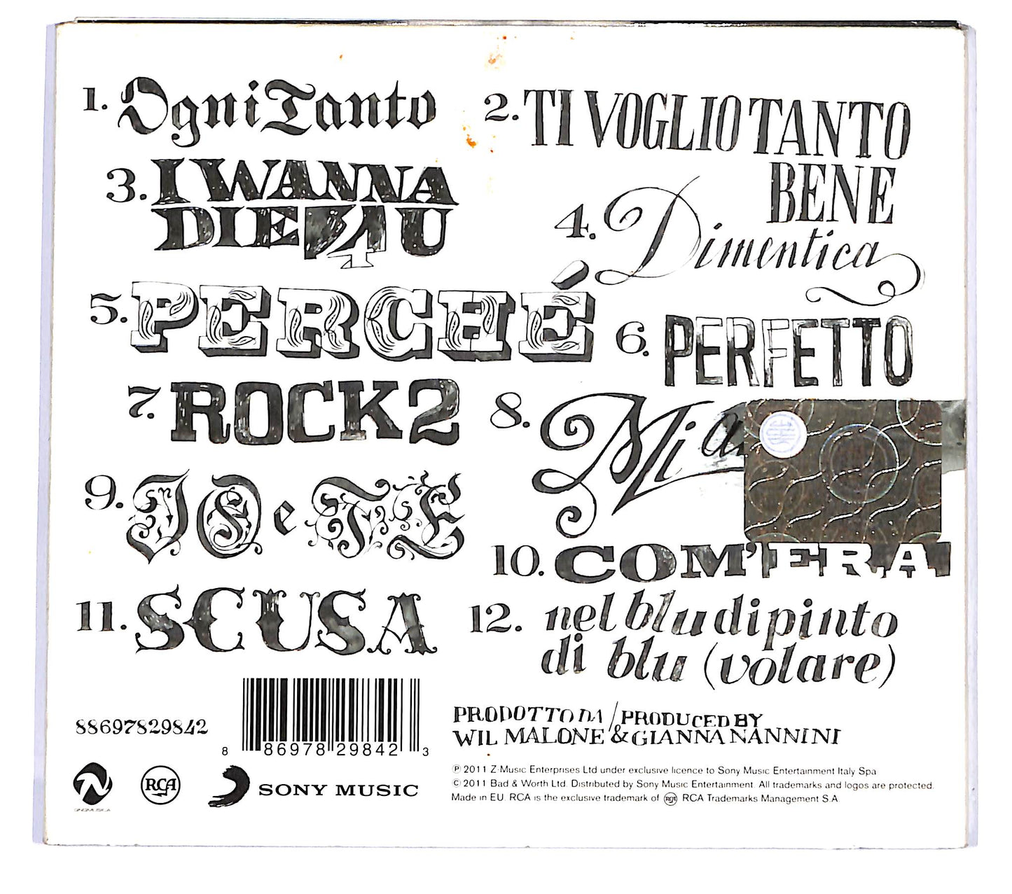 EBOND Gianna Nannini - Io E Te DIGIPACK CD CD119240