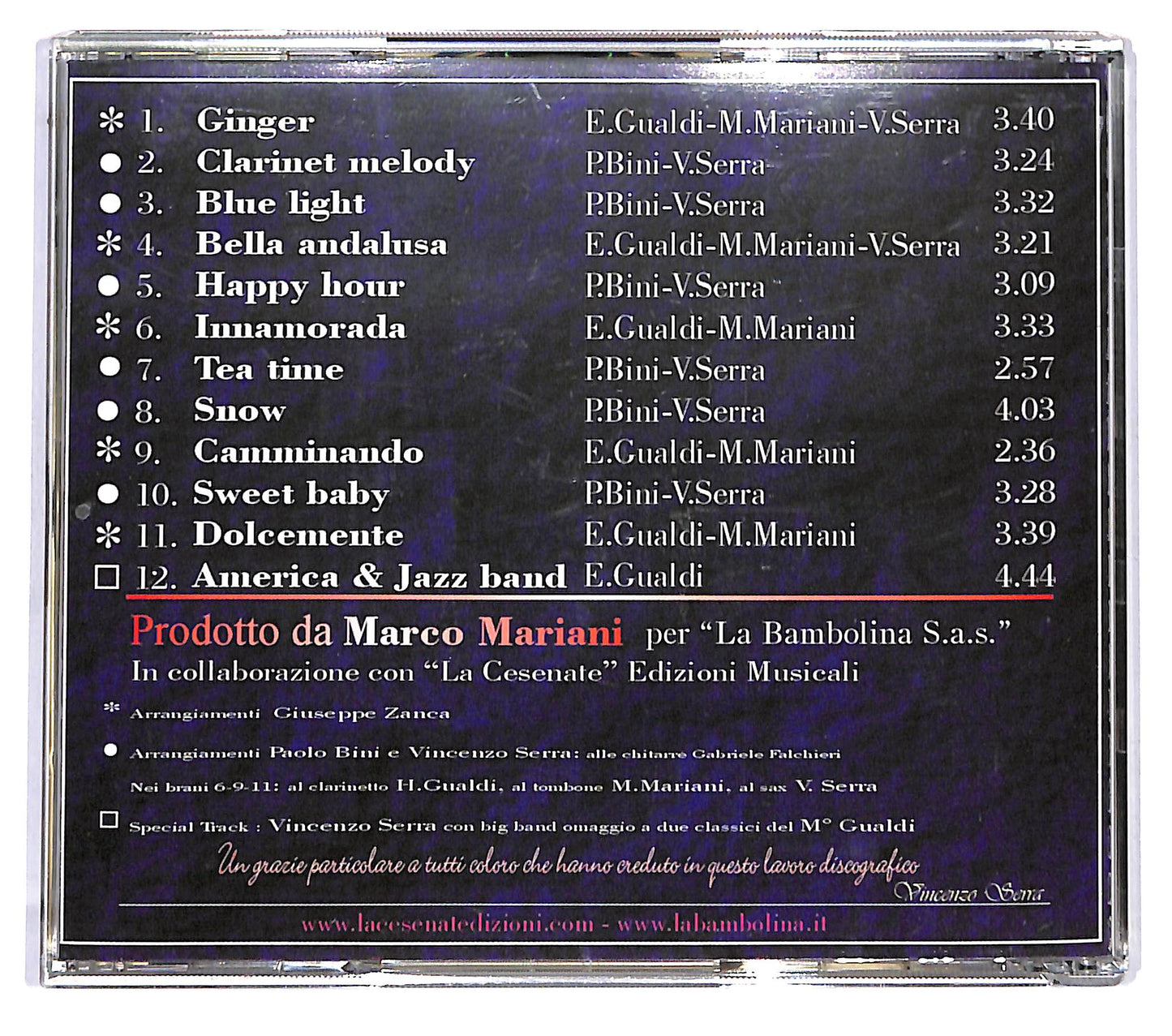 EBOND Vincenzo Serra - Clarinet Melody CD CD119311