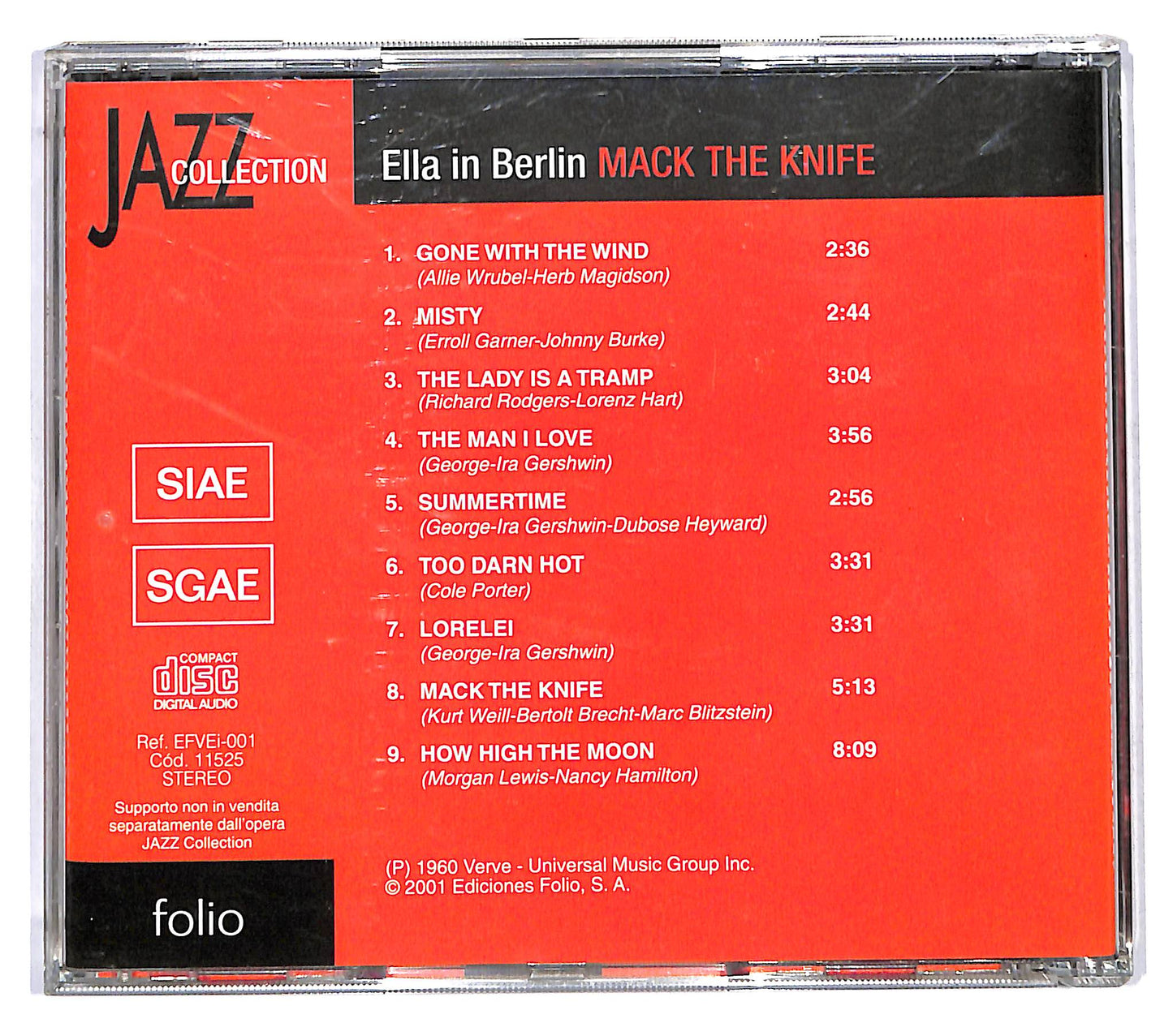 EBOND Ella Fitzgerald - Mack The Knife - Ella In Berlin CD CD119416