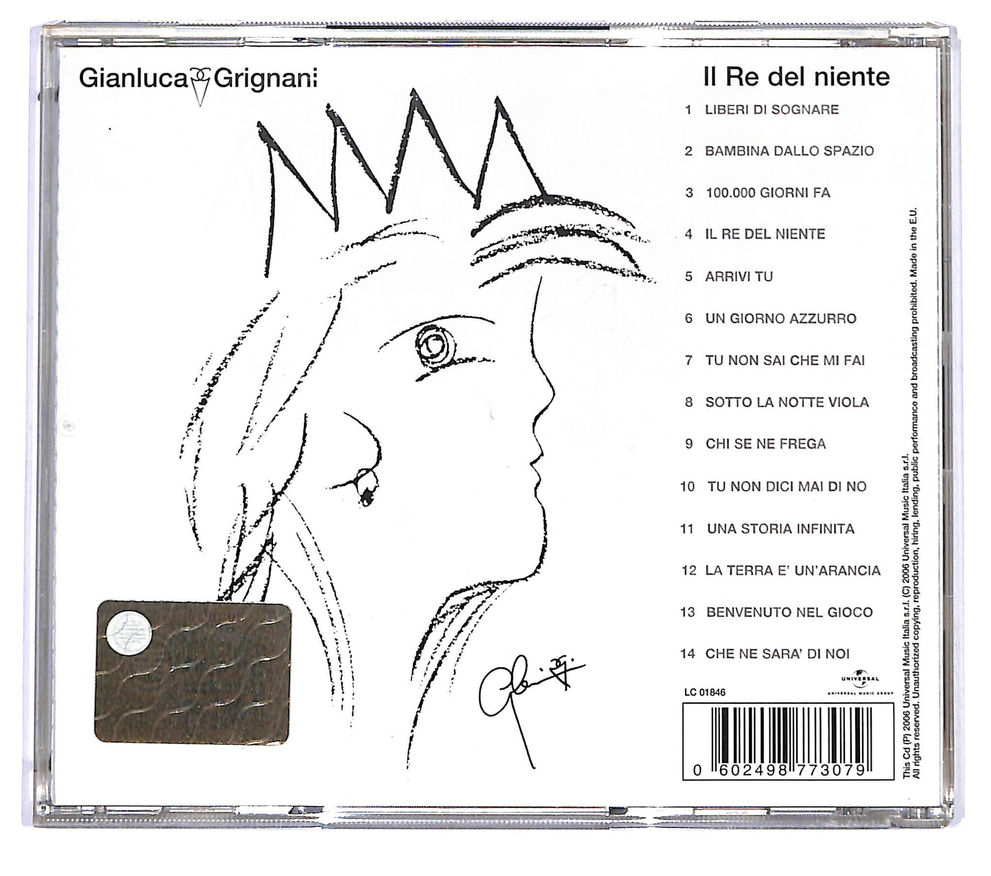 EBOND Gianluca Grignani - Il Re Del Niente CD CD119441