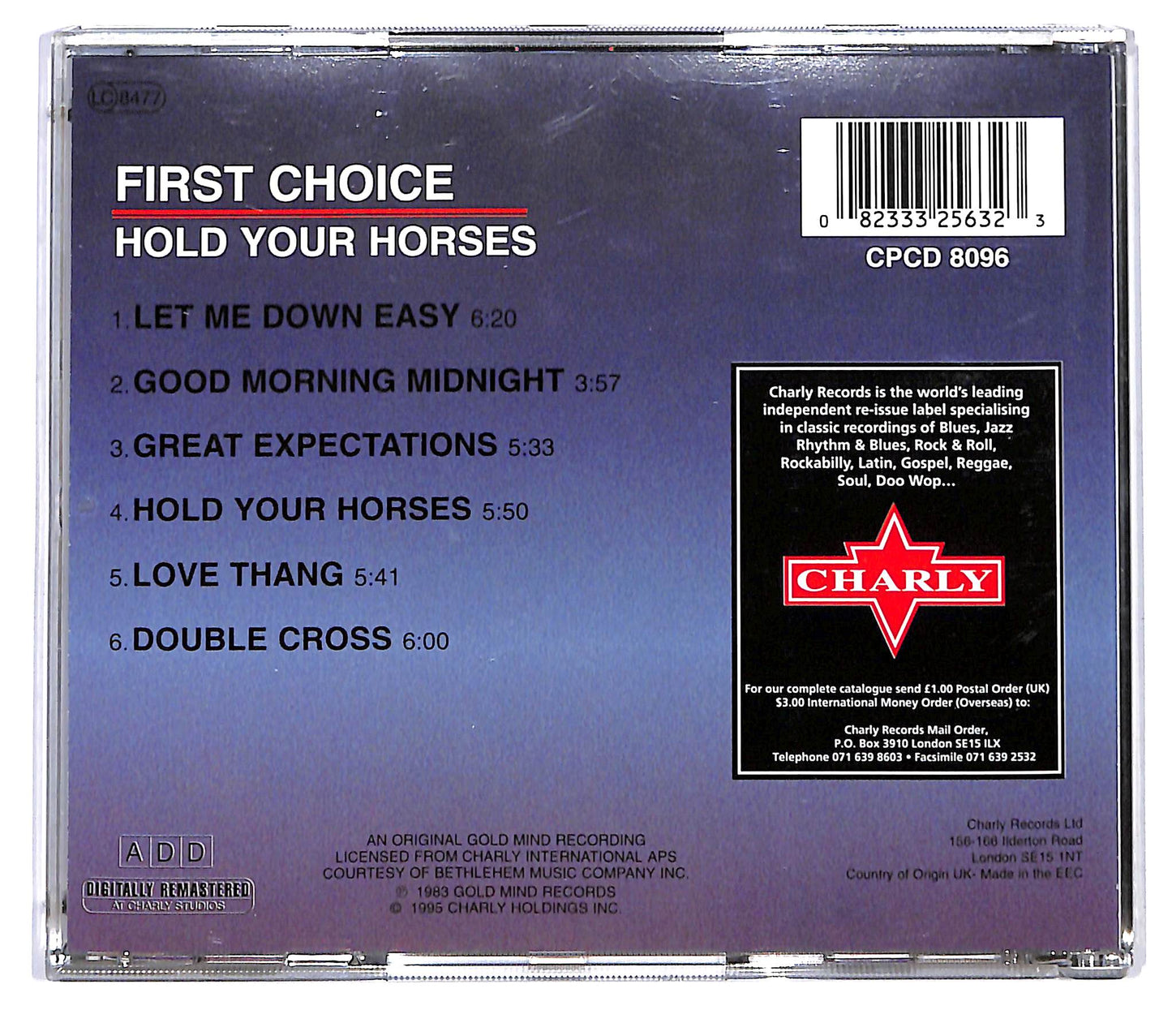 EBOND First Choice - Hold Your Horses CD CD119655