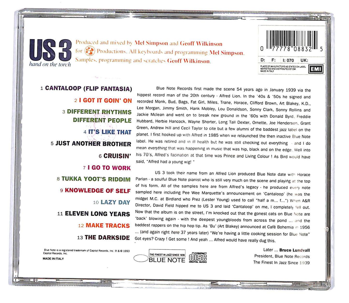 EBOND Us3 - Hand On The Torch CD CD119754