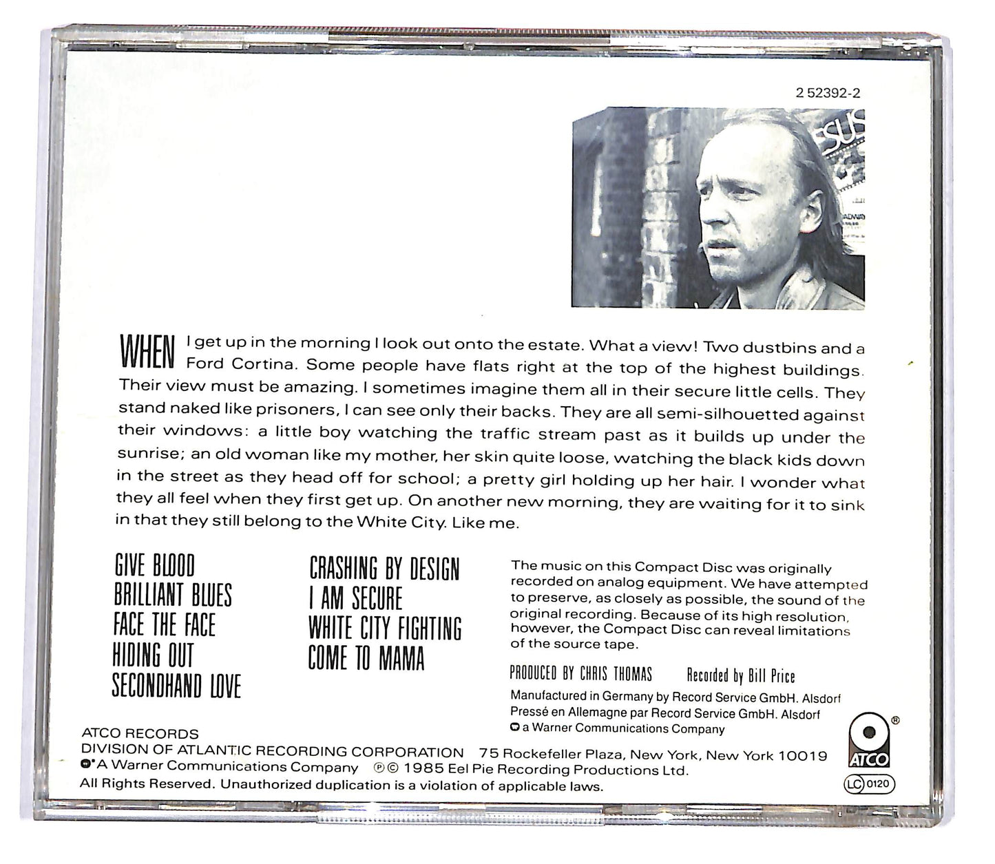 EBOND Pete Townshend - White City (A Novel) CD CD119759