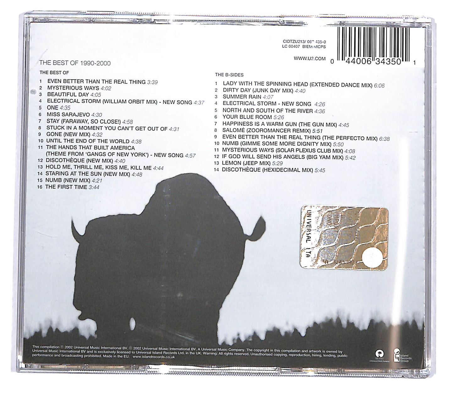 EBOND U2 - The Best Of 1990-2000 & B-Sides CD CD119820