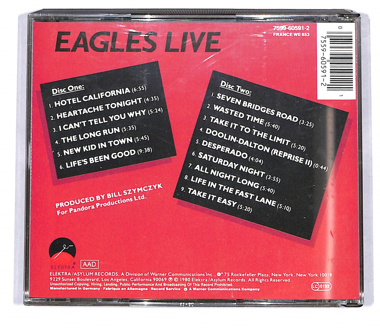 EBOND Eagles - Eagles Live CD CD119836
