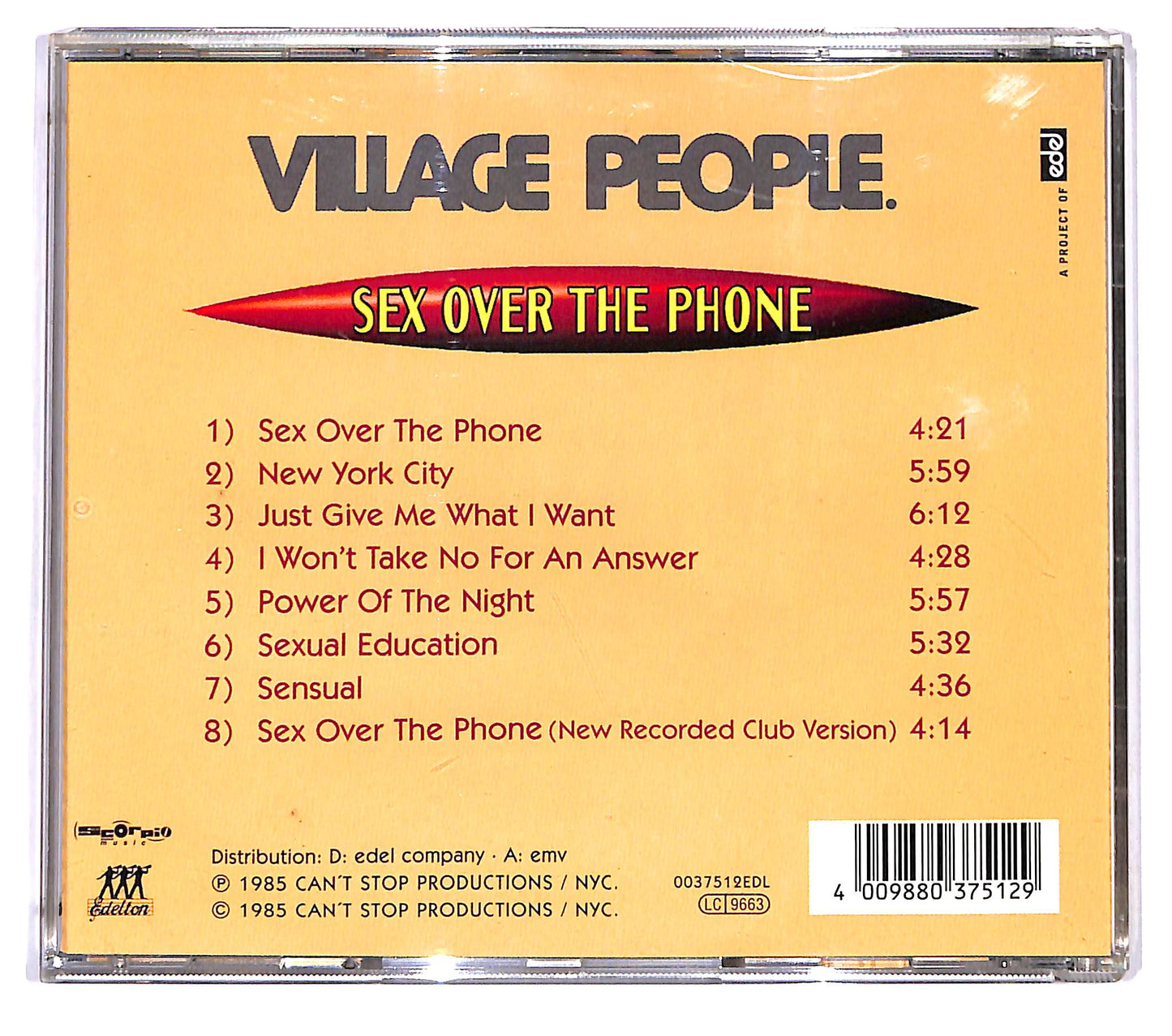 EBOND Village People - Sex Over The Phone CD CD119906