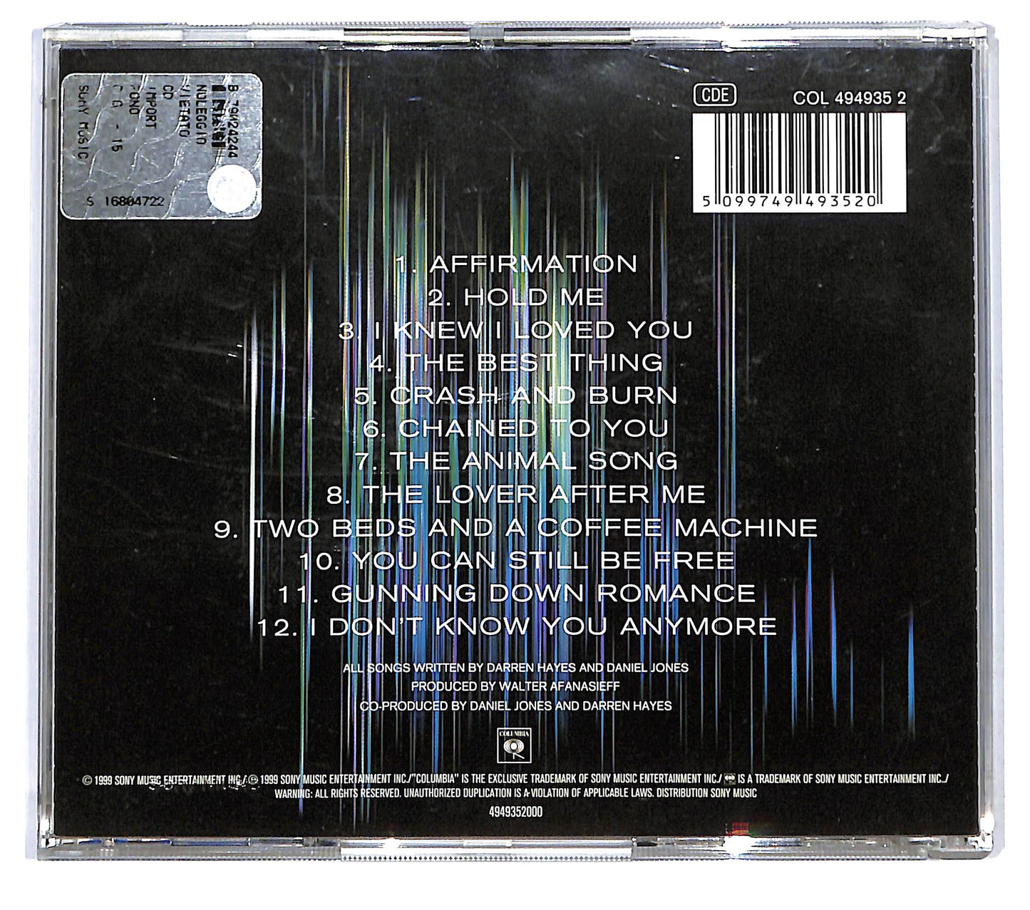 EBOND Savage Garden - Affirmation CD CD119932