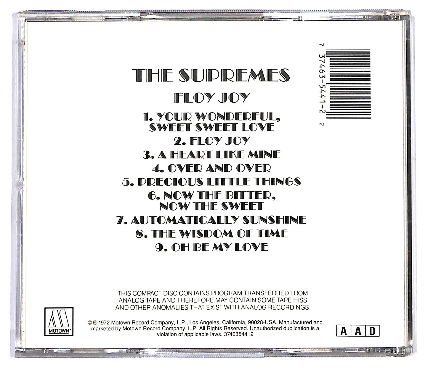 EBOND The Supremes - Floy Joy CD CD119949