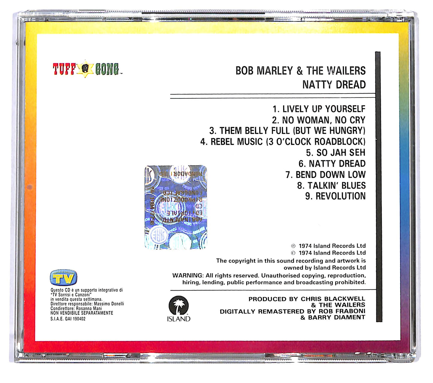 EBOND Bob Marley & The Wailers - Natty Dread EDITORIALE CD CD119952