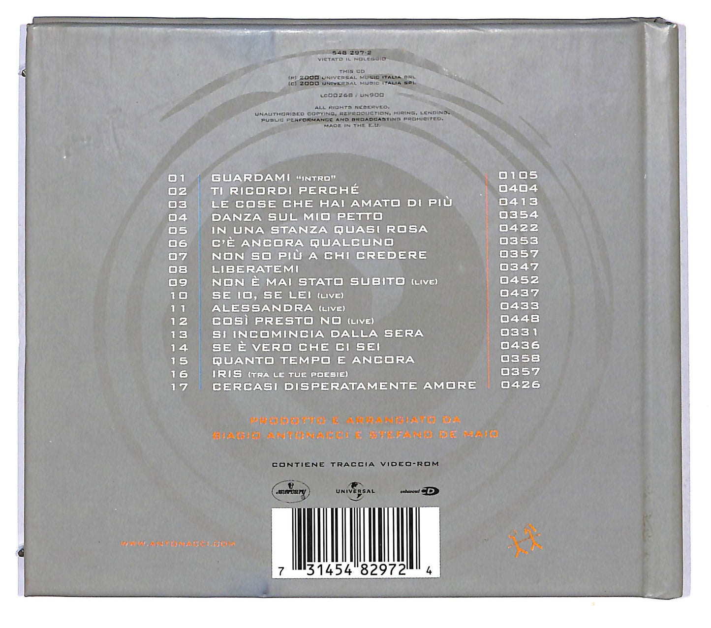 EBOND Biagio Antonacci - Tra Le Mie Canzoni DIGIPACK CD CD120011