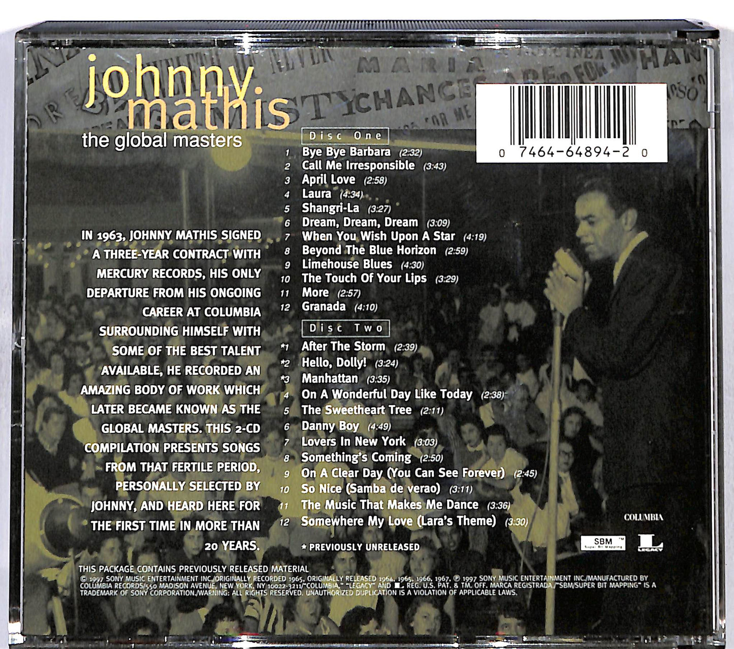 EBOND Johnny Mathis - The Global Masters CD CD120040