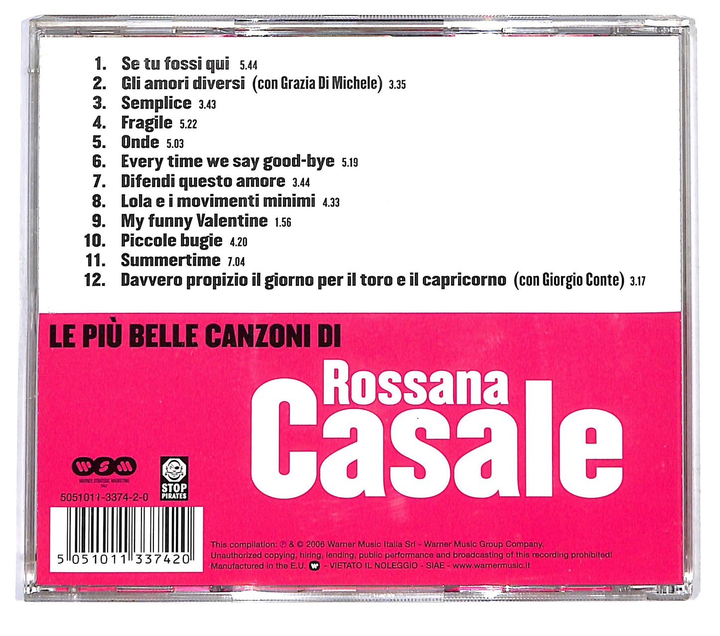 EBOND Rossana Casale - Le Piu Belle Canzoni Di Rossana Casale CD CD120124