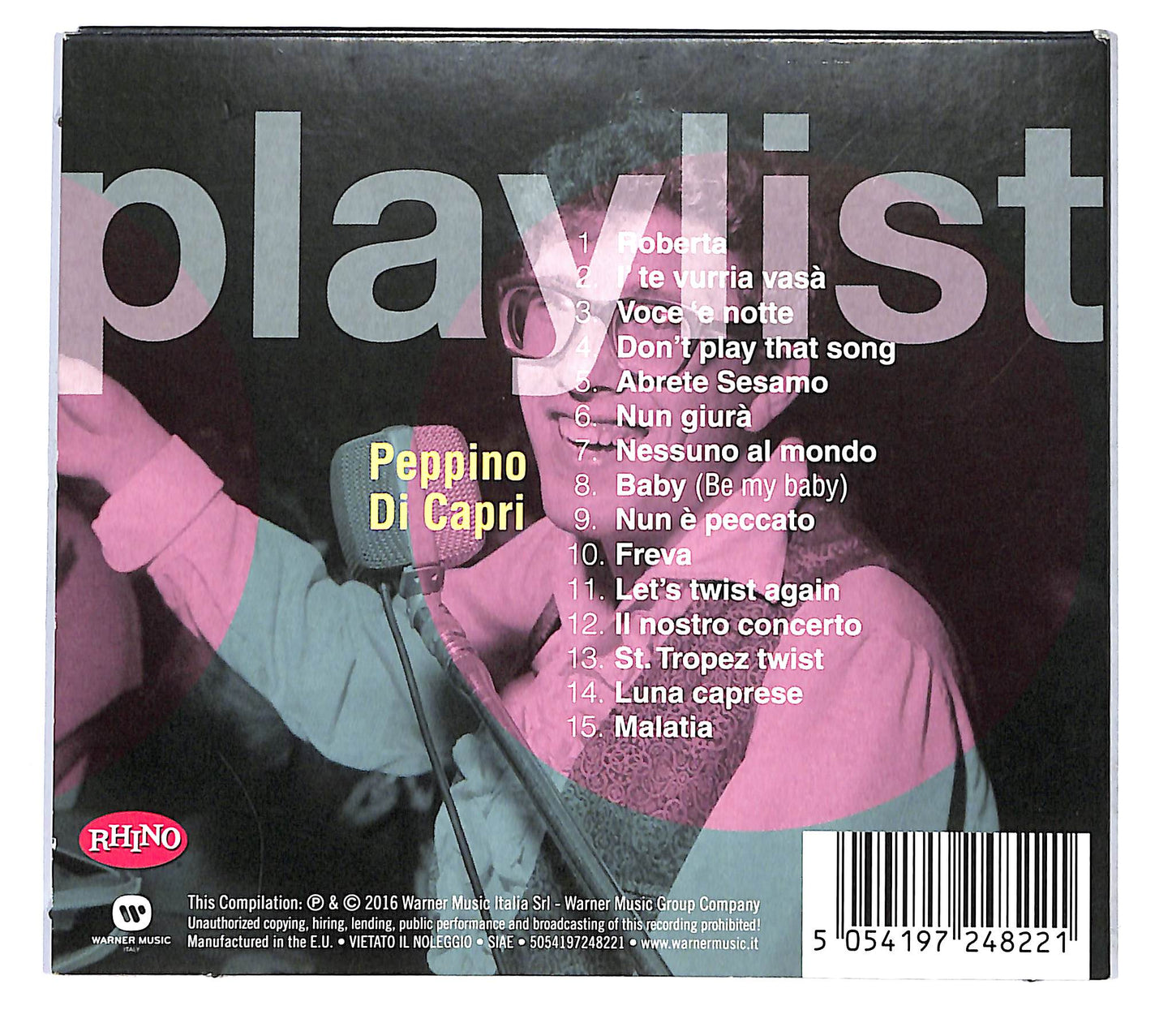 EBOND Peppino Di Capri - Playlist DIGIPACK CD CD120148