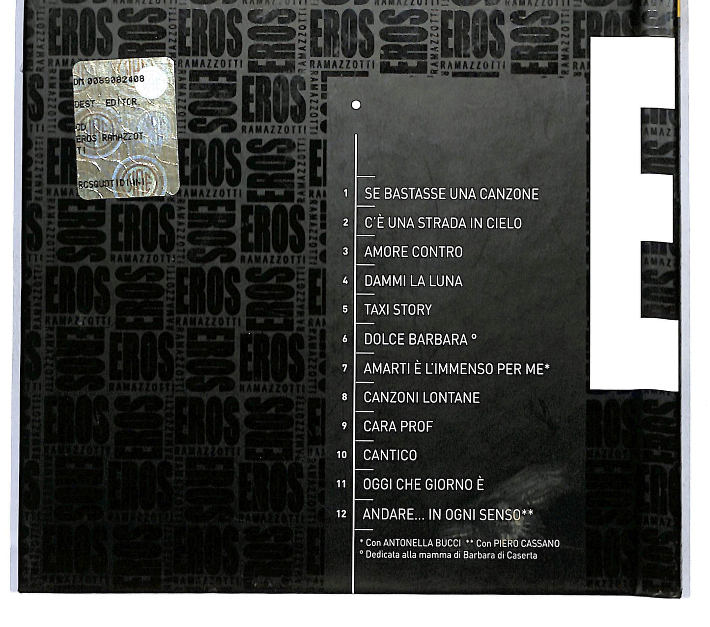 EBOND Eros Ramazzotti - In Ogni Senso DIGIPACK EDITORIALE CD CD120150