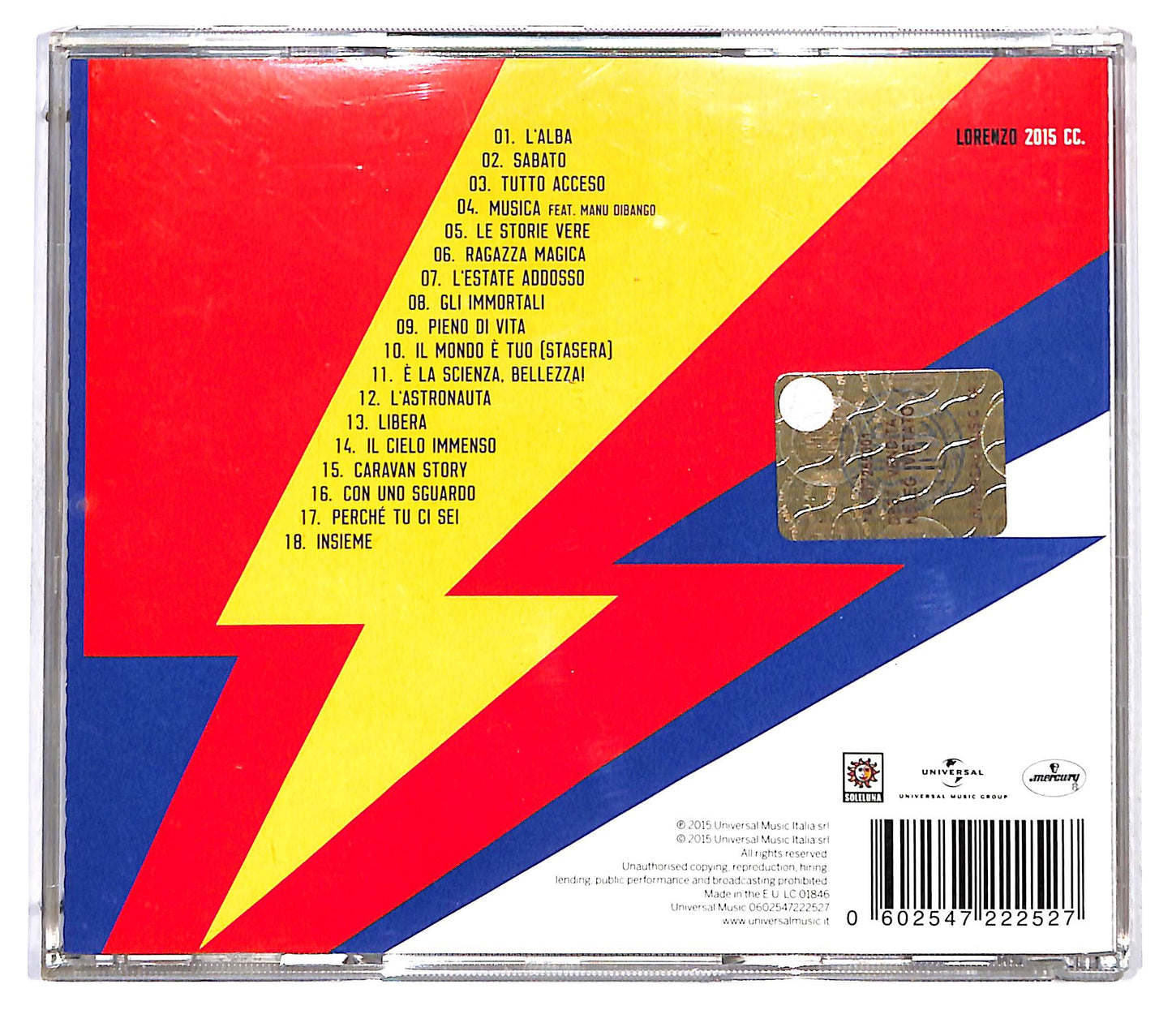EBOND Jovanotti - Lorenzo 2015 CC. CD CD120155