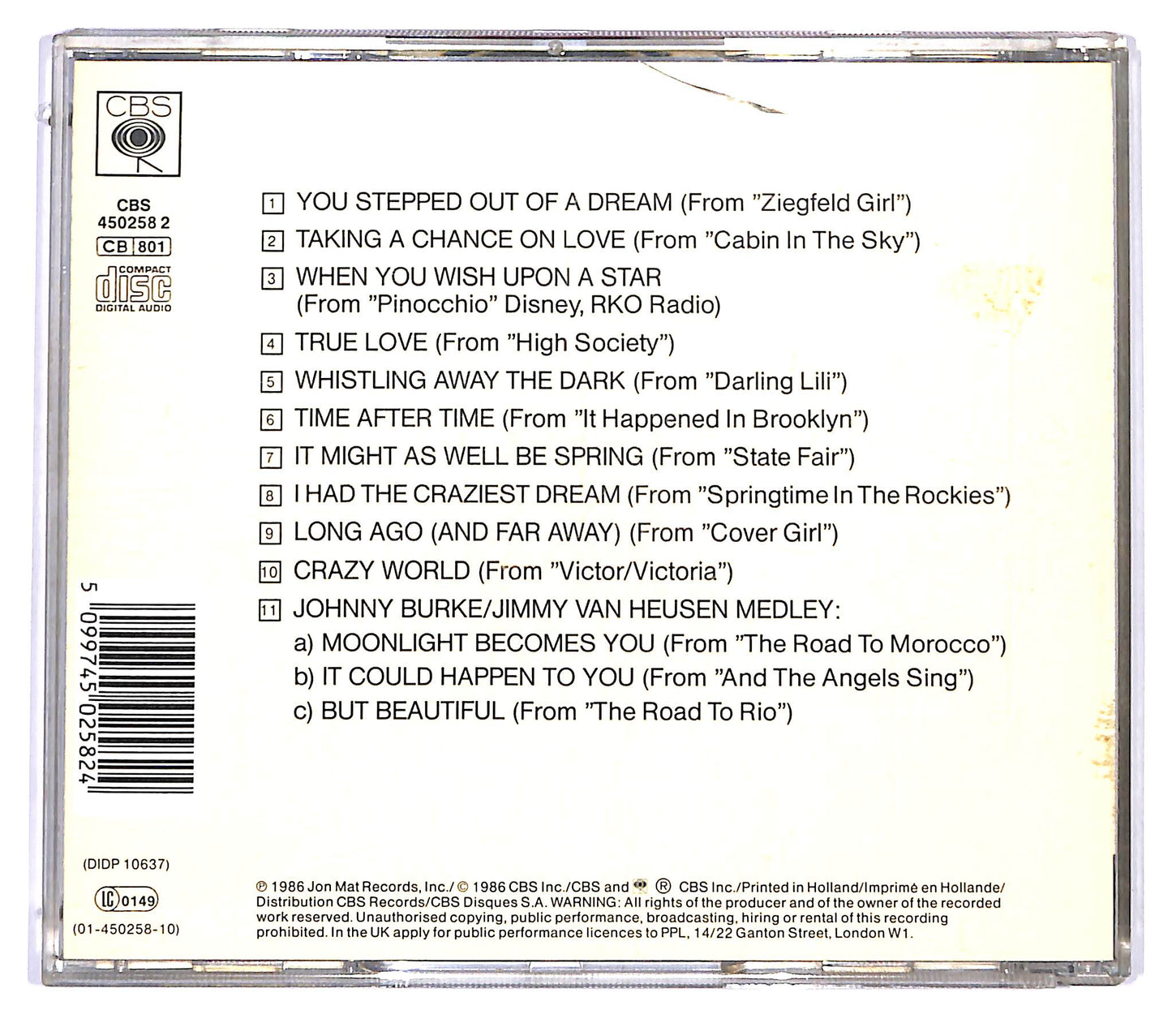 EBOND Johnny Mathis And Henry Mancini - The Hollywood Musicals CD CD120203