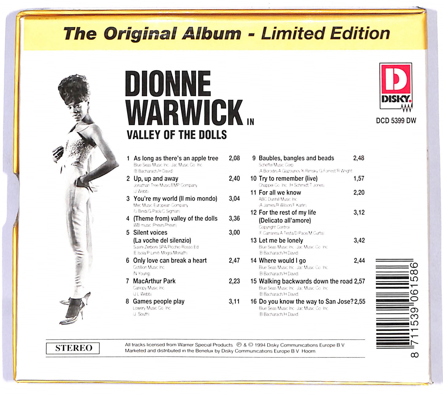 EBOND Dionne Warwick - Valley Of The Dolls CD CD120221