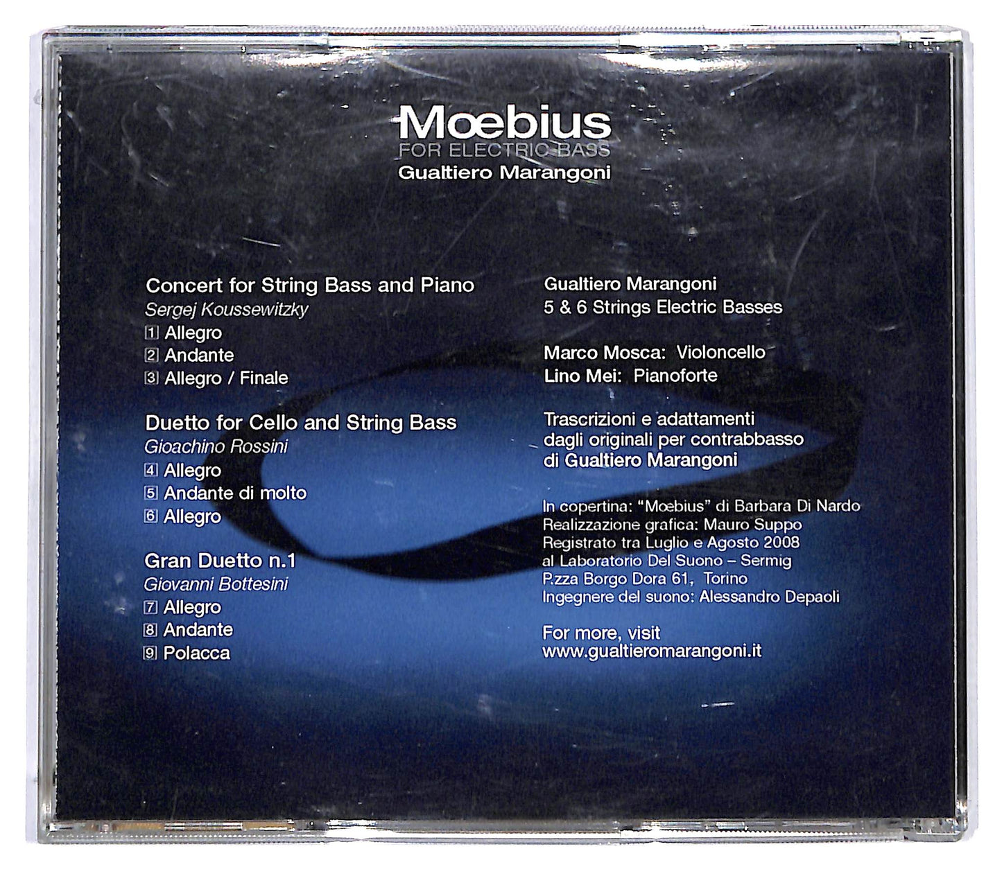 EBOND Gualtiero Marangoni - MOEBIUS for Electric Bass CD CD120242