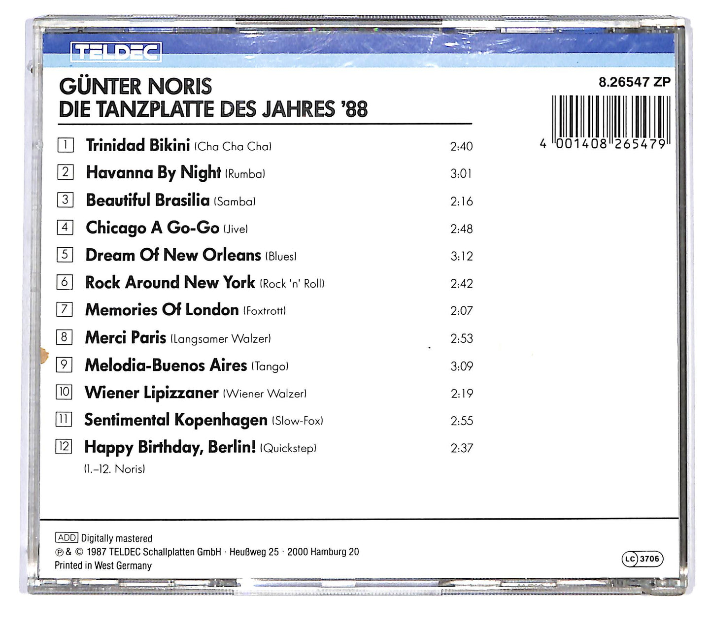EBOND Gunter Noris Big Band Strings - Die Tanzplatte des Jahres ´88 CD CD120425
