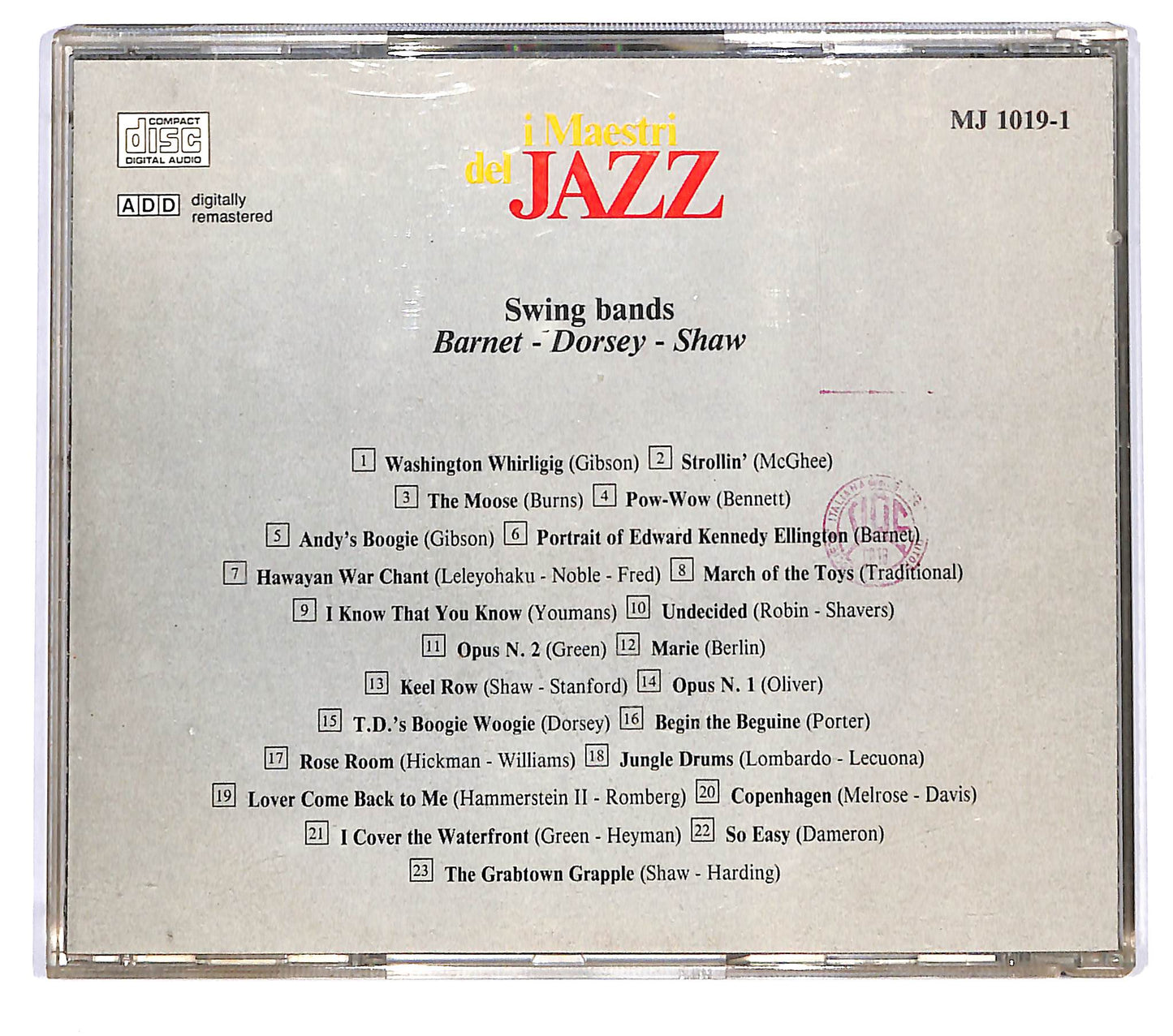 EBOND Various - Swing Bands. Barnet-Dorsey-Shaw CD CD120519