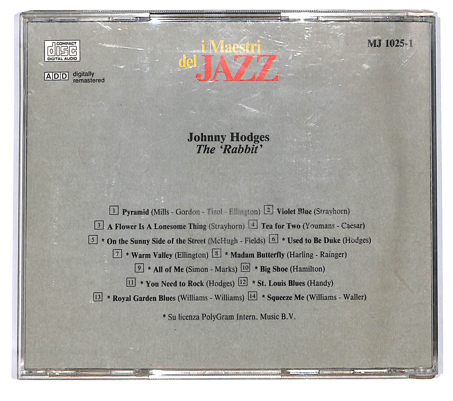 EBOND Johnny Hodges - The 'Rabbit' CD CD120550