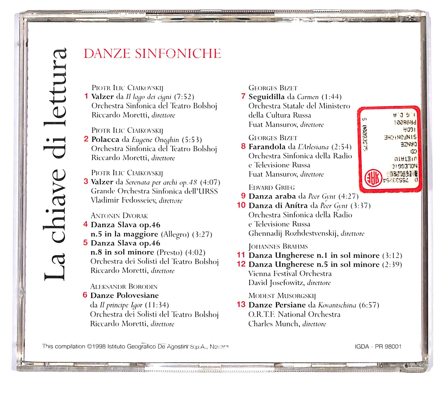 EBOND La Chiave di Lettura - Danze Sinfoniche EDITORIALE CD CD120608