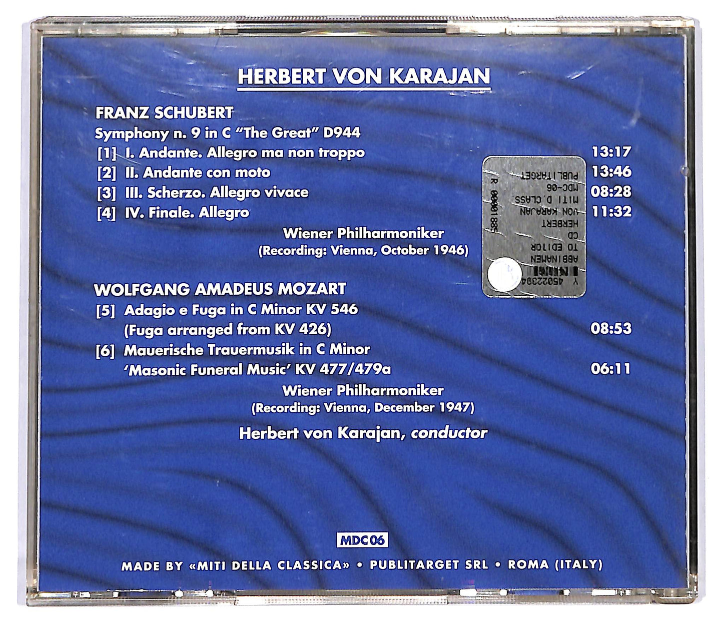 EBOND Herbert Von Karajan - Schubert - Mozart CD CD120609