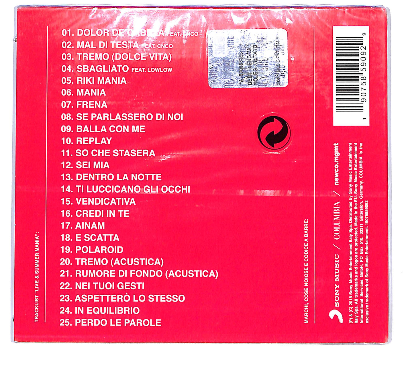 EBOND Riki - Live & Summer Mania DIGIPACK CD CD120840