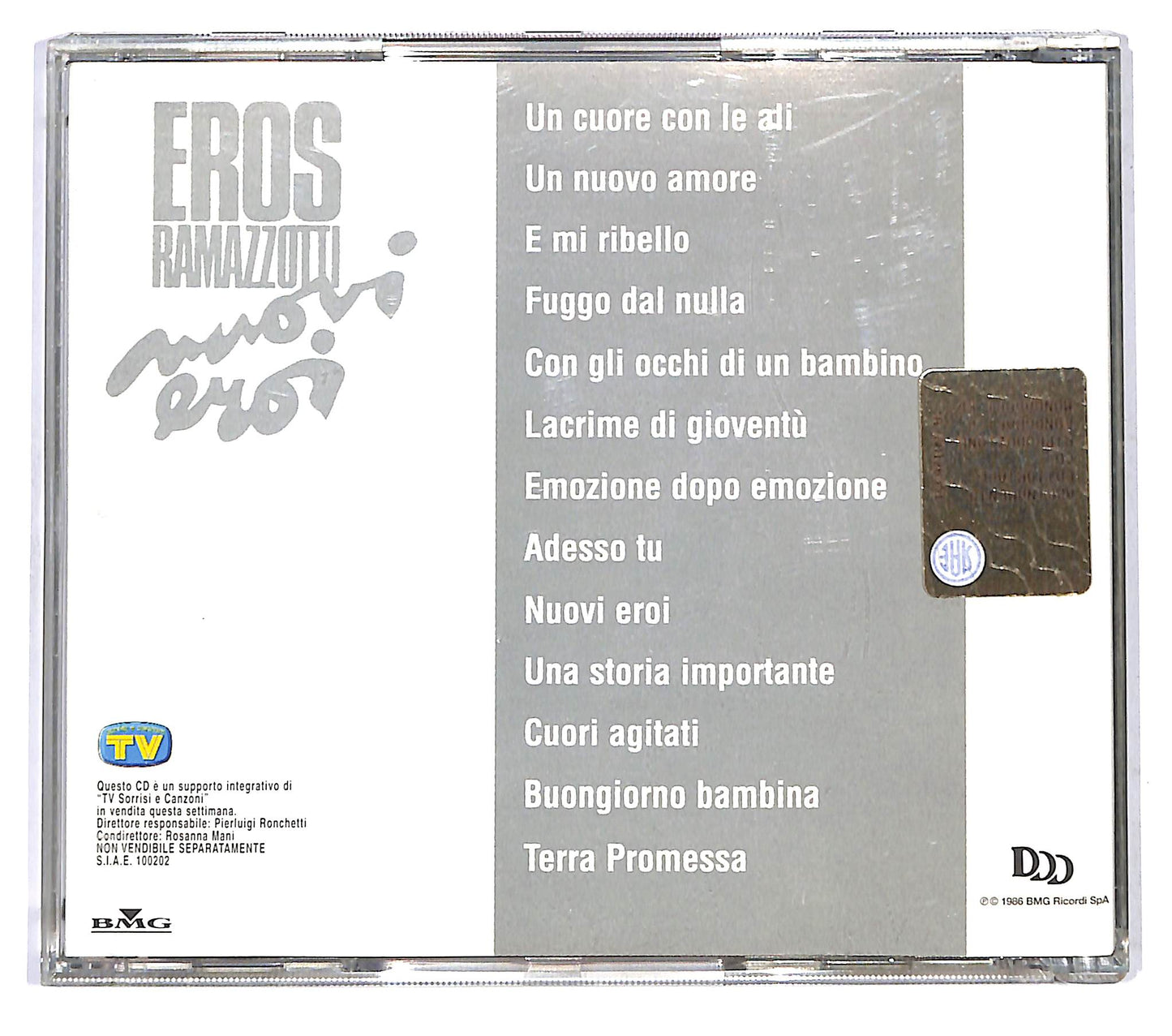 EBOND Eros Ramazzotti - Nuovi Eroi EDITORIALE CD CD120939