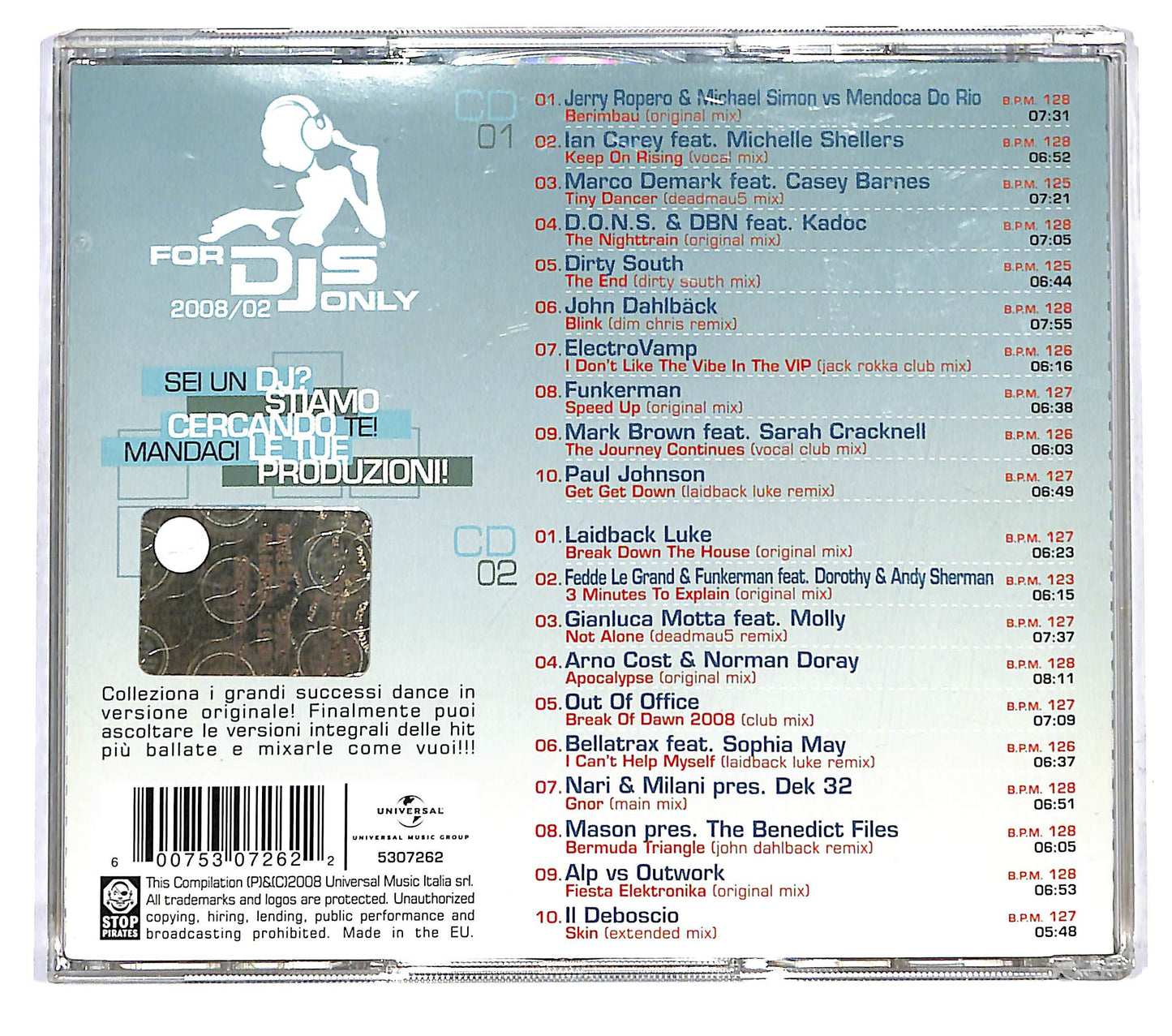 EBOND Various - For DJs Only 2008/02 - Club Selection CD CD120948