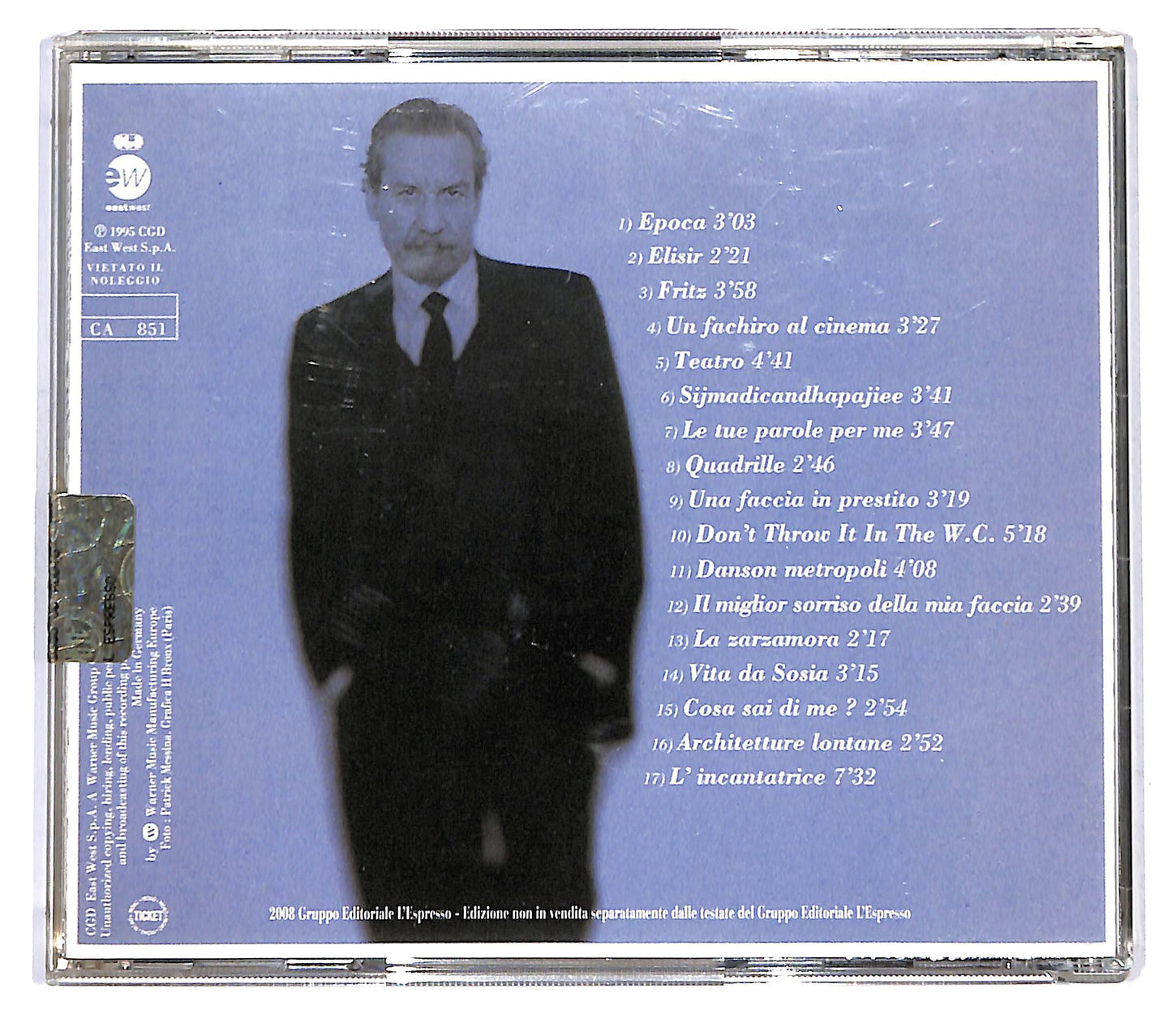 EBOND Paolo Conte - Una Faccia In Prestito EDITORIALE CD CD120951