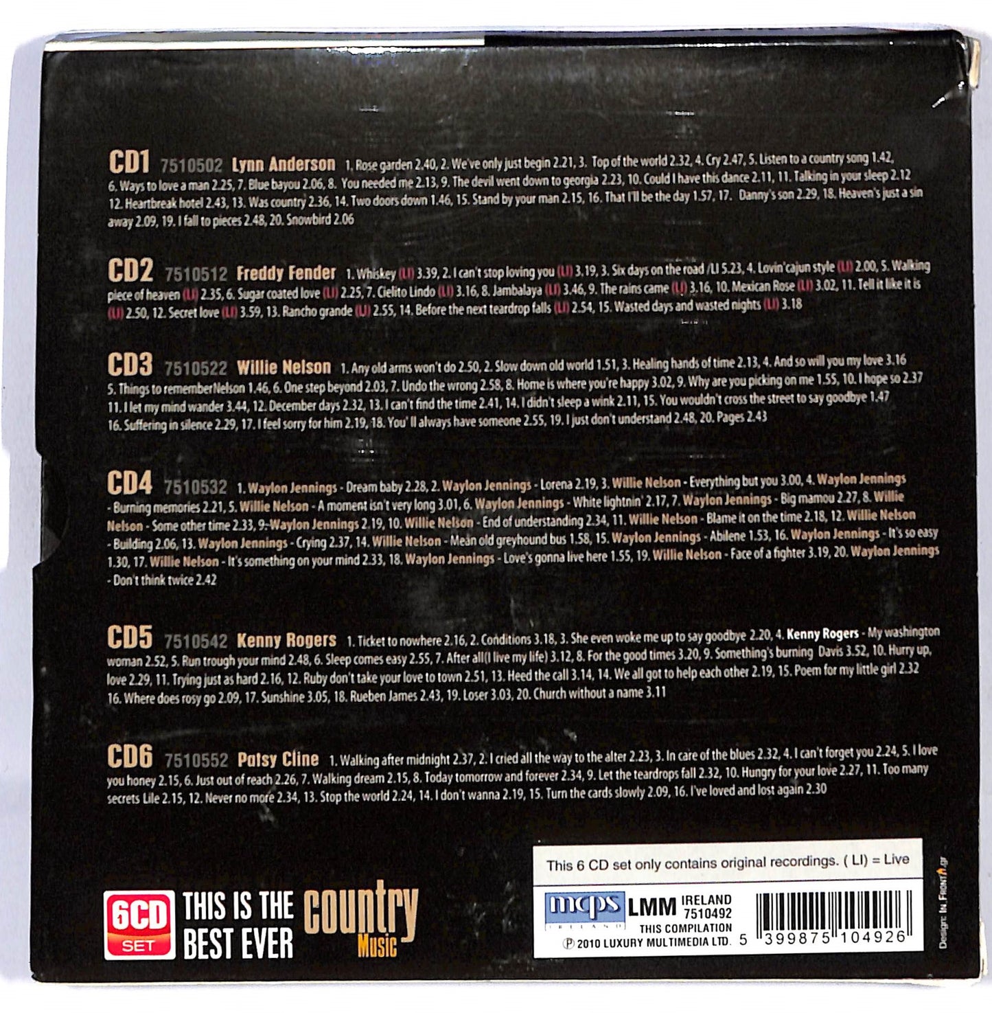 EBOND Various - Country Music DIGIPACK CD CD120959