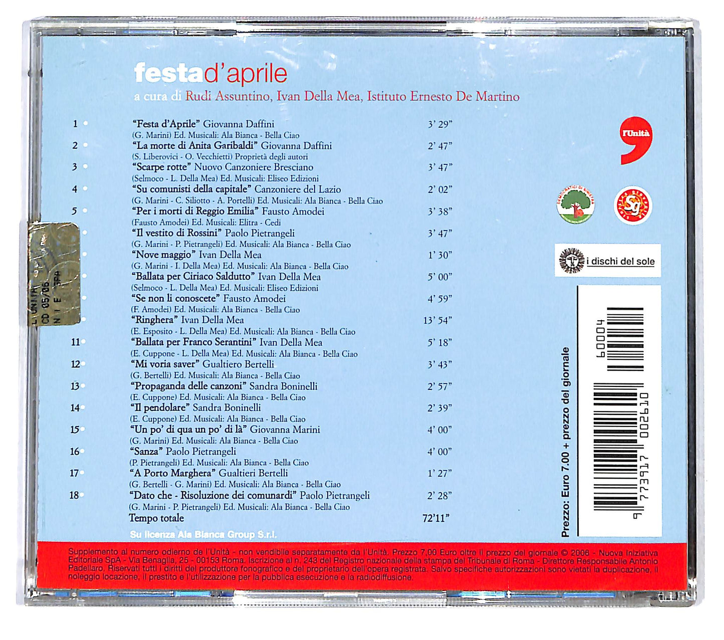 EBOND Festa D'aprile CD CD121016