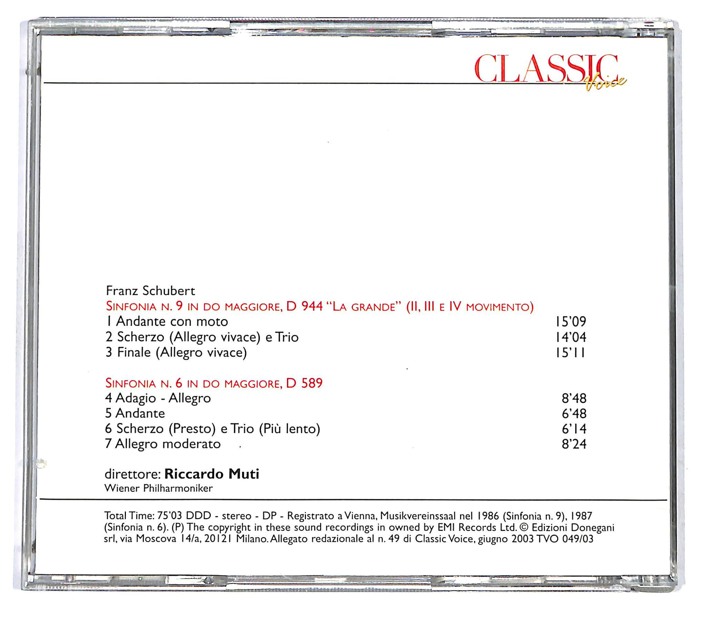 EBOND Riccardo Muti - Integrale Delle Sinfonie Vol 2 CD CD121018