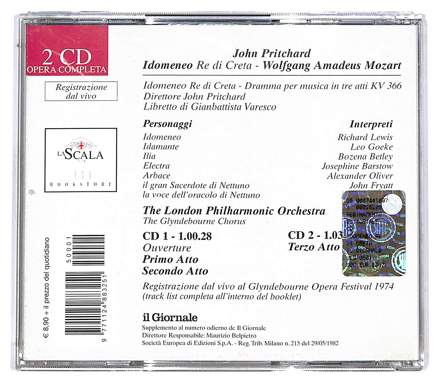 EBOND Mozart - idomeneo Re di Creta CD CD121040